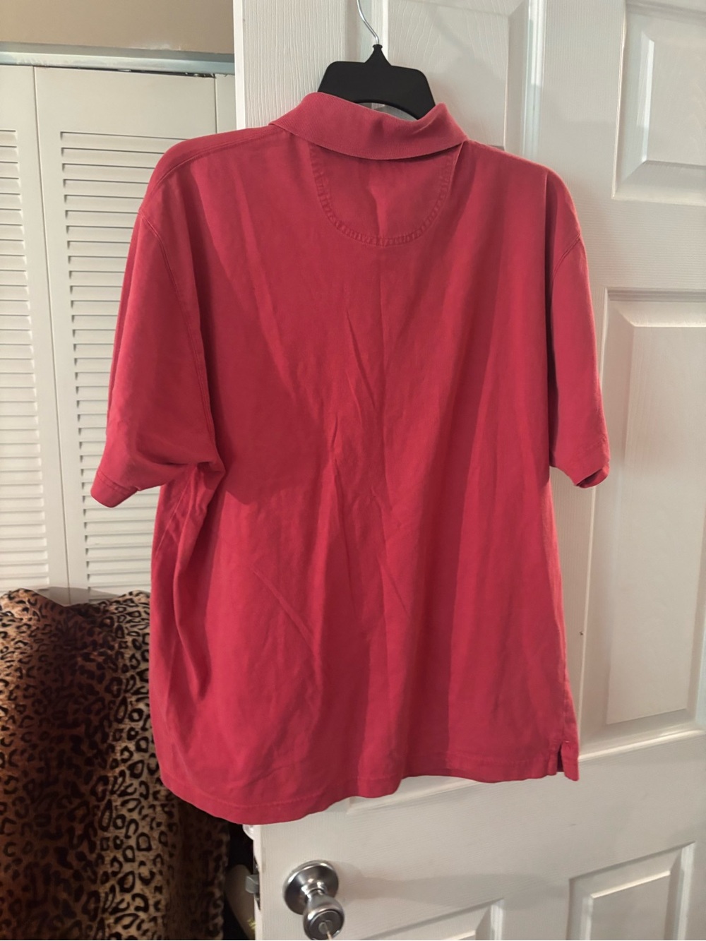 Men's Red Polo Shirt - Classic Short Sleeve - Picture 4 of 5